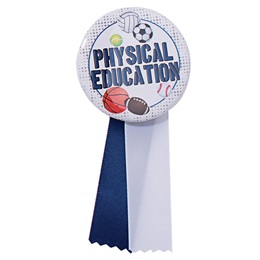 Button With Ribbon - Physical Education