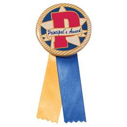Button With Ribbon - Regal Principal's Award