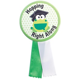 Button With Ribbon - Graduation/Frog