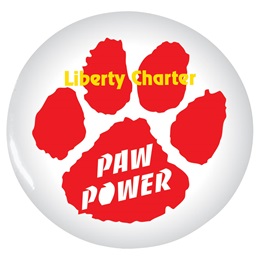 Custom Button - Red Paw Power