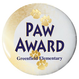 Custom Button - Paw Award