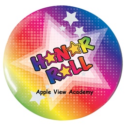 Custom Button - Neon Honor Roll