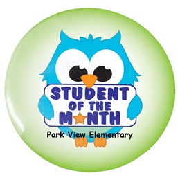 Custom Button - Student of the Month Owls