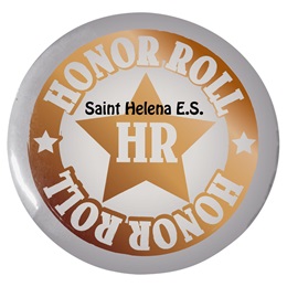 Custom Button - Gold Stars Honor Roll