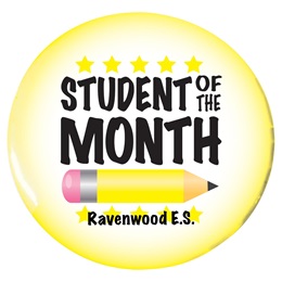 Custom Button - Student of the Month Pencil