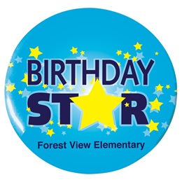Custom Button - Birthday Star