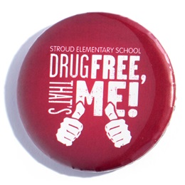 Custom Button - Drug Free, That's Me!