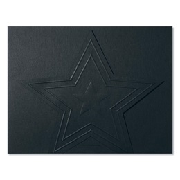 Standing Certificate Holder - Black Star