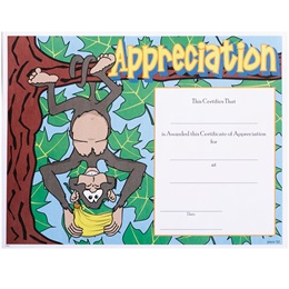 Full-color Appreciation Certificates