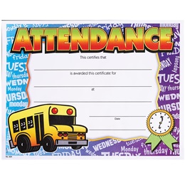 Full-color Attendance Certificates