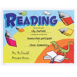 Full-color Reading Certificates