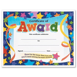 Certificates of Award