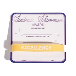 Mini Certificate/Wristband Set - Academic Achievement