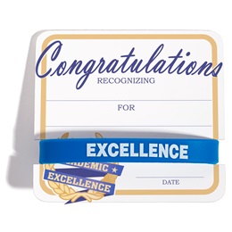 Mini Certificate/Wristband Set - Academic Excellence