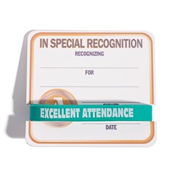 Mini Certificate/Wristband Set - A for Attendance