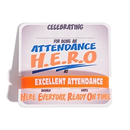 Mini Certificate/Wristband Award Set - H.E.R.O. Attendance