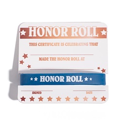 Mini Certificate/Wristband Set - Honor Roll/Gold Stars
