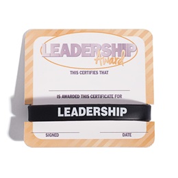 Mini Certificate/Wristband Set - Leadership Award