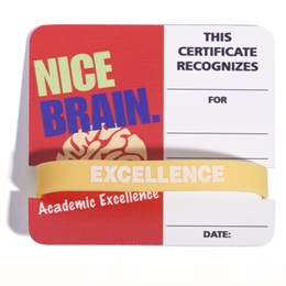 Mini Certificate/Wristband Set - Nice Brain