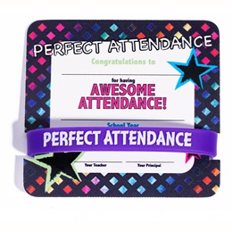 Mini Certificate/Wristband Set - Perfect Attendance
