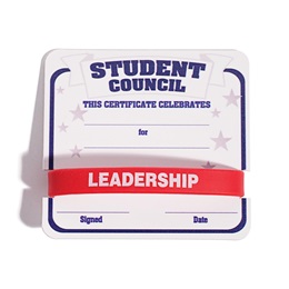 Mini Certificate/Wristband Award Set - Student Council/Banner