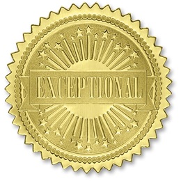 Certificate Seals - Gold Excellence