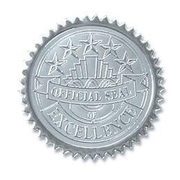 Certificate Seals - Silver Official Seal of Excellence