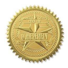Certificate Seals - Gold Achievement