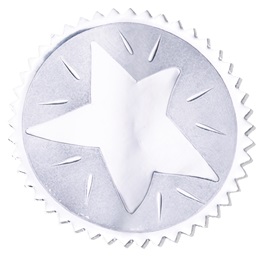 Silver Foil Certificate Seals - Star