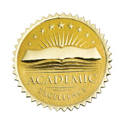Gold Foil Certificate Seals - Academic Excellence