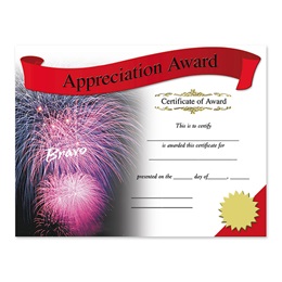 Photo Certificates - Appreciation Award