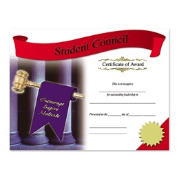 Photo Certificates - Student Council
