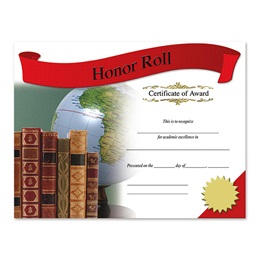 Photo Certificates - Honor Roll