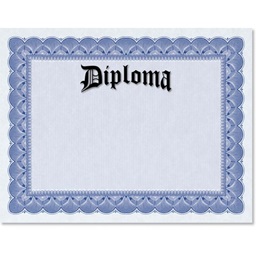 Traditional Graduation Diplomas - Blue/Blue