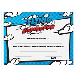 Flying Out of Kindergarten Graduation Certificates Pack