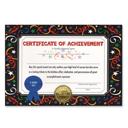Standing Certificate - Certificate of Achievement