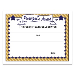 Principal's Award Regal Certificates Pack