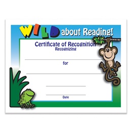 Wild About Reading Certificate Pack