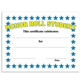 Honor Roll Student Certificates Pack