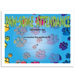 Pawsome Attendance Certificates Pack