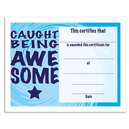 Caught Being Awesome Certificates Pack