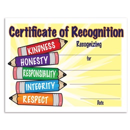 Character Traits Certificates Pack