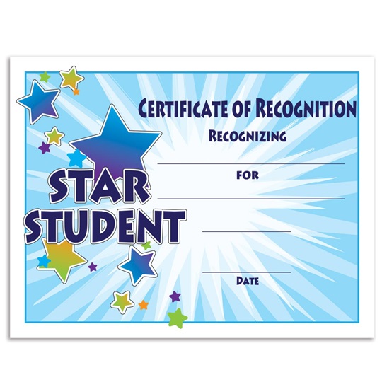 Star Student Starburst Certificates Pack It S Elementary