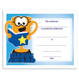 Reading Award/Trophy Certificates Pack
