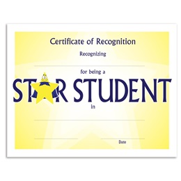 Star Student Certificates Pack
