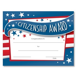 Blue Citizenship Award Certificates Pack