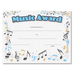Music Award Certificates Pack