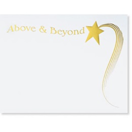 Award Certificates - Shooting Star Above and Beyond