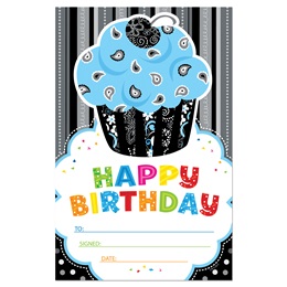 Happy Birthday Certificate Pack - Cupcake