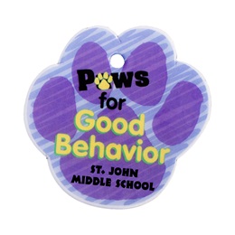 Custom Paw-shaped Dog Tag - Paws for Good Behavior